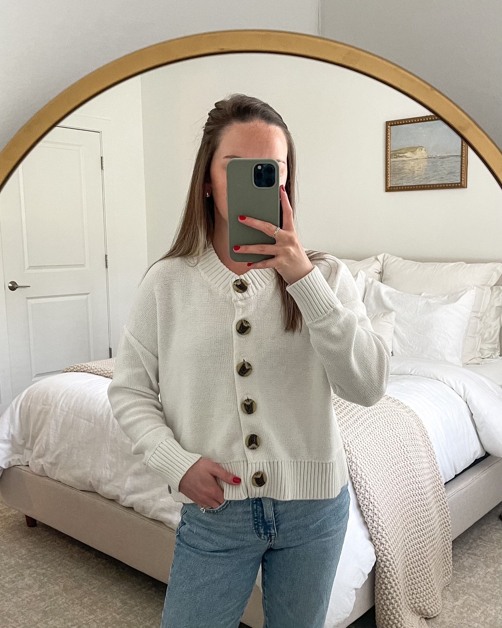My new favorite wardrobe staple for spring!! This @Quince cardigan has been my new obsession - fits true to size! I will definitely be ordering more colors 🤭

#LTKSeasonal #LTKootd #LTKPetite