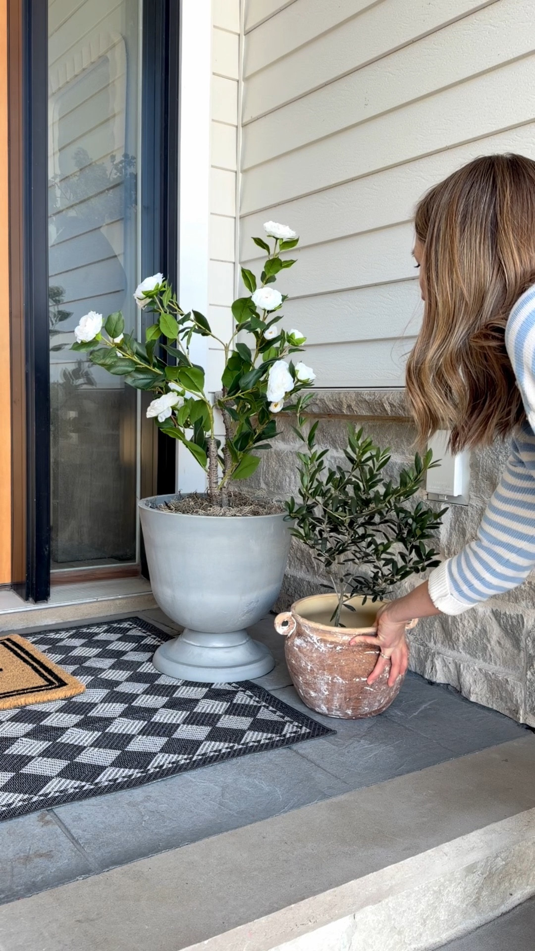 #ad Updating our front porch for spring. I found these pretty planters and plants at @Wayfair, always my go-to for all things home. #wayfairpartner #wishyouwerehere #outdoor #Wayfair

#LTKSaleAlert #LTKHome #LTKSeasonal