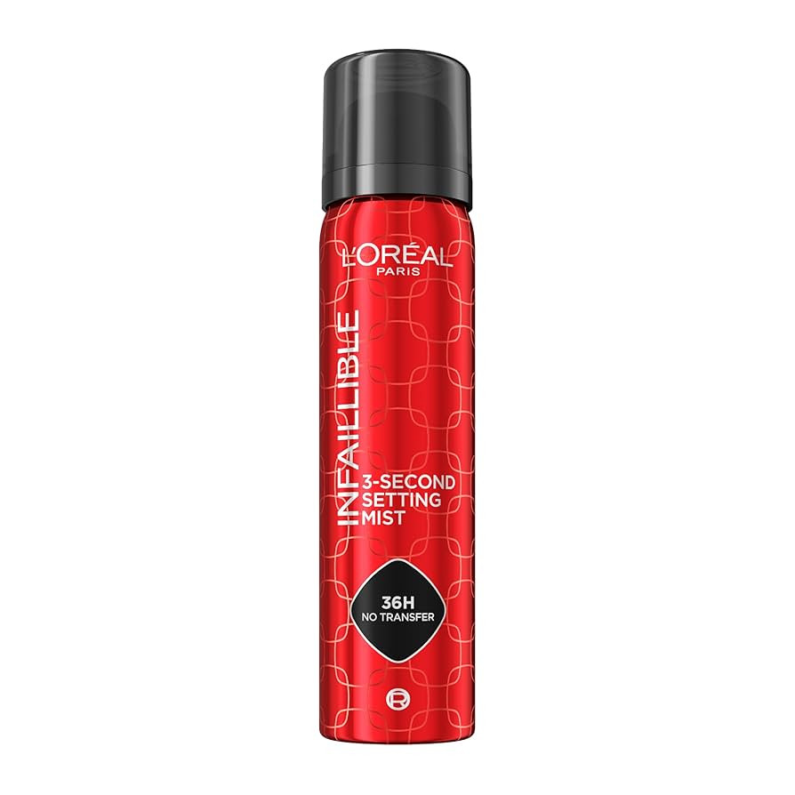 L'Oréal Paris Setting Spray, Infallible 3-Second Makeup Setting Spray Mist for Face, Up To 36 Ho... | Amazon (UK)