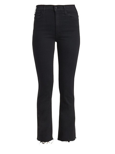 Mother The Hustler High-Rise Ankle Fray Jeans | Saks Fifth Avenue