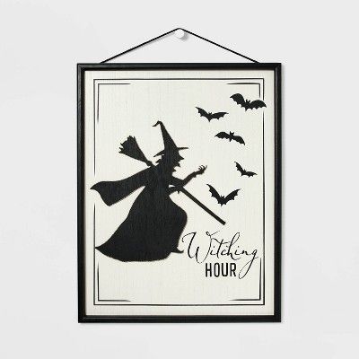 Witching Hour Halloween Wall Sign - Hyde & EEK! Boutique™ | Target