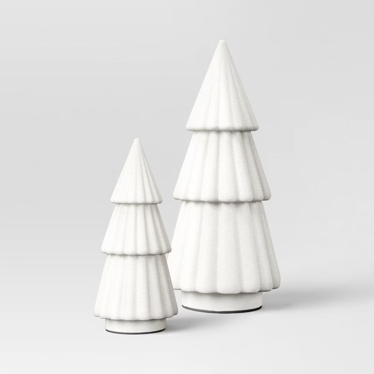 2pc Glittered Christmas Tree Figurine Set - Wondershop™ | Target