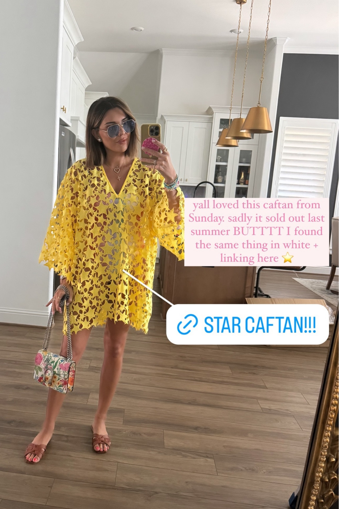 yall loved this caftan from Sunday. sadly it sold out last summer BUTTTT I found the same thing in white + linking here ⭐️ _____