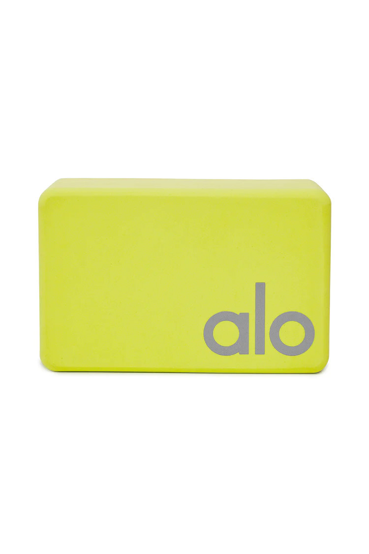 Uplifting Yoga Block - Highlighter/Silver | Alo Yoga (US)