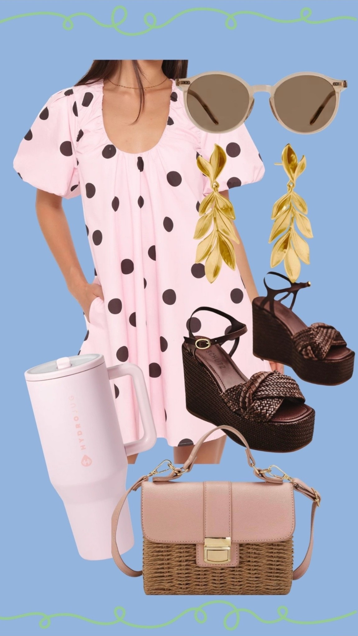 Pinks & browns are always a winning combo…polka dot perfection!￼
*Use my code mixandmatch20 at Petal & Pup

#LTKdayinmylife #LTKSeasonal #LTKOver40