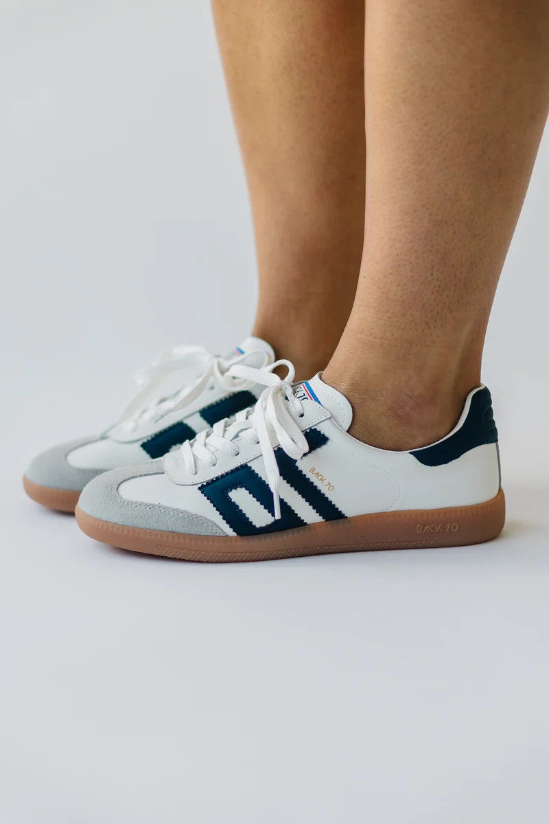 Back70: Cloud Sneakers in Navy | Piper & Scoot