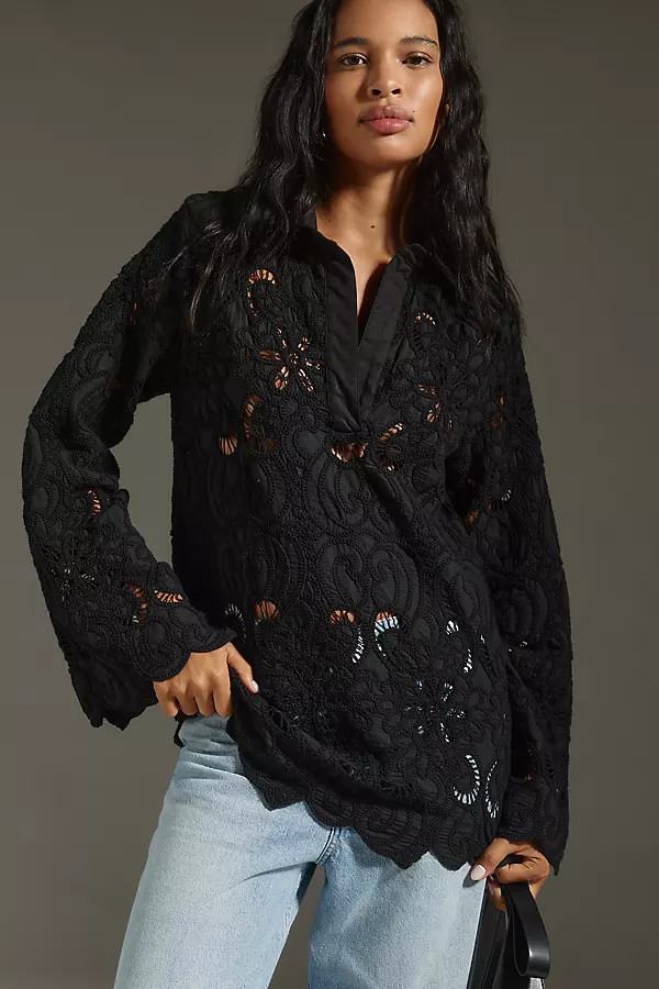 Especia Moss Blouse | Anthropologie (US)