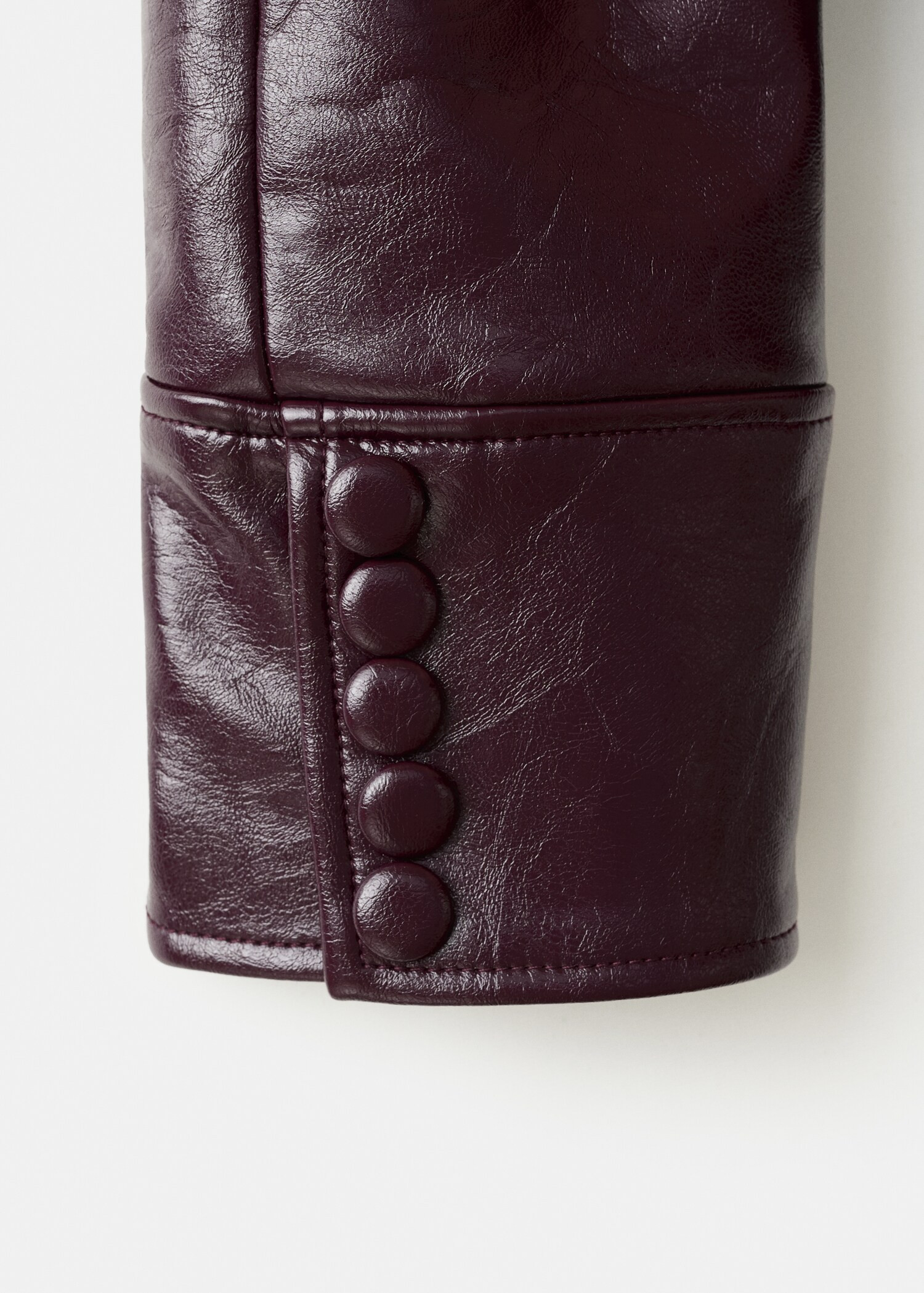 Faux-leather jacket with fur-effect collar - Women | MANGO USA | Mango (US/MX/AU)