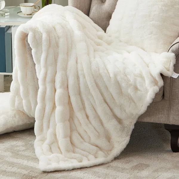 Alonzo Faux Fur Throw | Wayfair North America