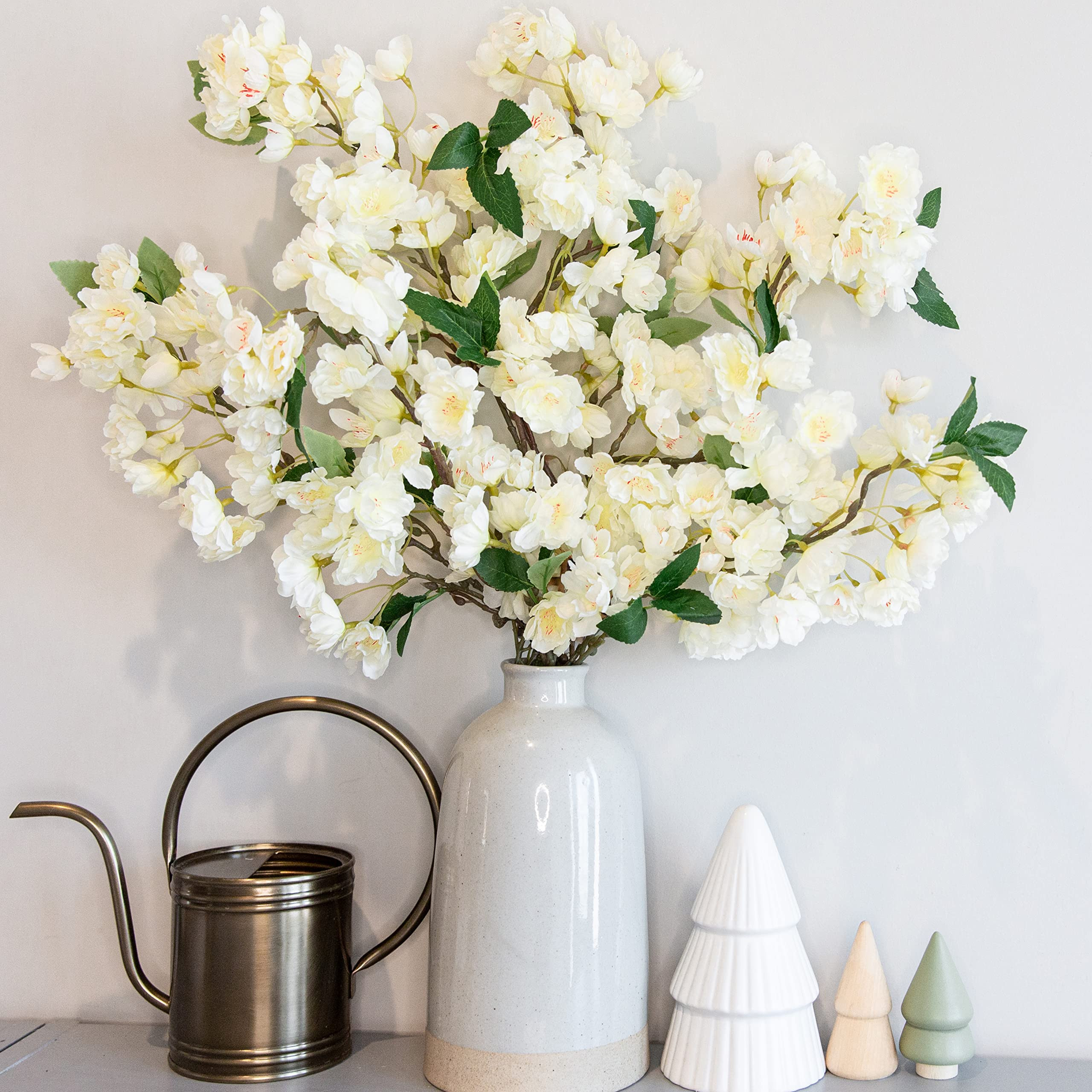 HyeFlora Boutique Artificial Flowers Cherry Blossom Simulation, Faux Silk Plum Flower Branches Bu... | Amazon (US)