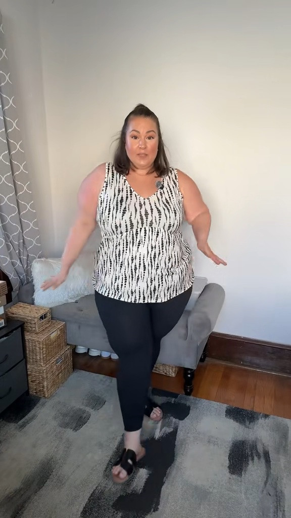 Plus size friendly baby doll tank top ✨

Plus size tank tops 
Plus size summer clothes 
#plussizetanktop 
#plussizesummerclothes

#LTKPlusSize #LTKootd