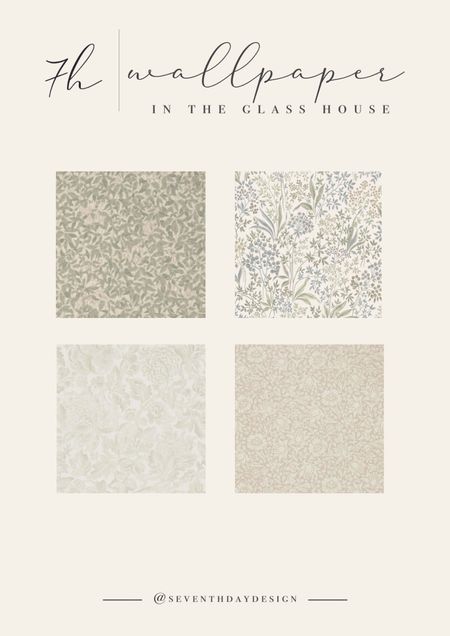 All the wallpapers in the Charming Glass house! 

Cottage, cottage core, wallpaper, accent wall 

#LTKSeasonal #LTKstyletip #LTKhome