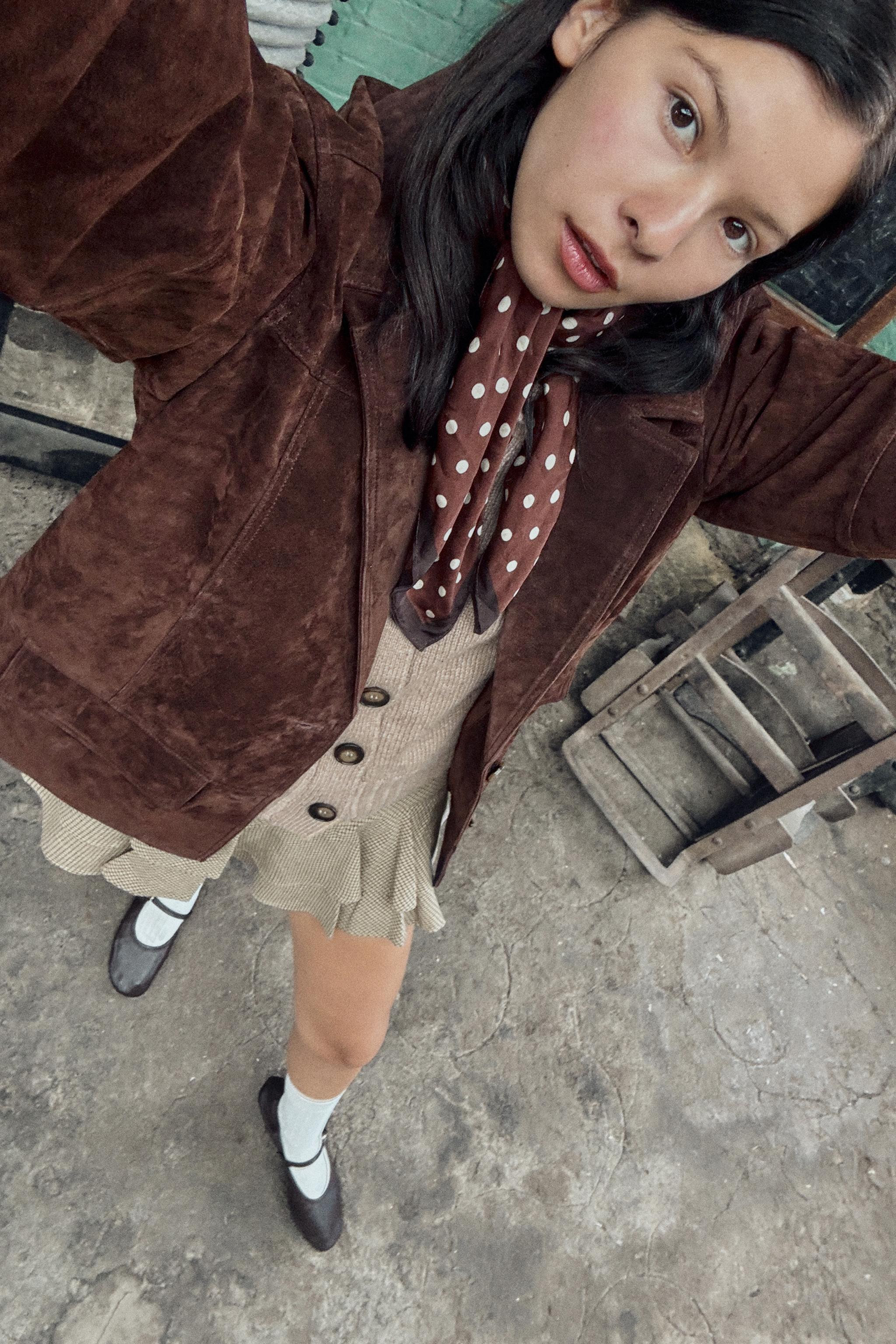 100% SUEDE OVERSIZED BLAZER | Zara US