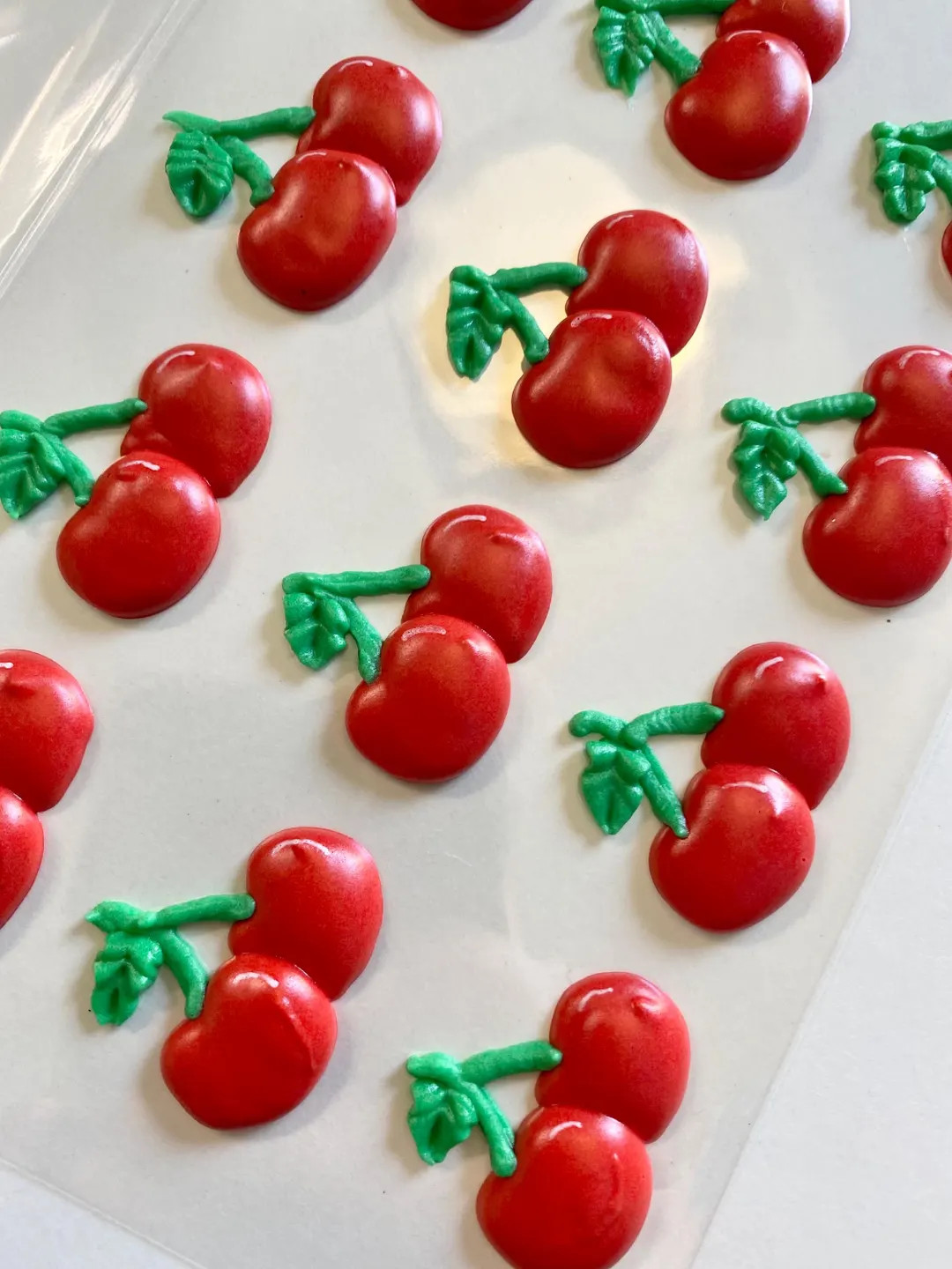 Royal Icing Cherries Transfers - Etsy | Etsy (US)