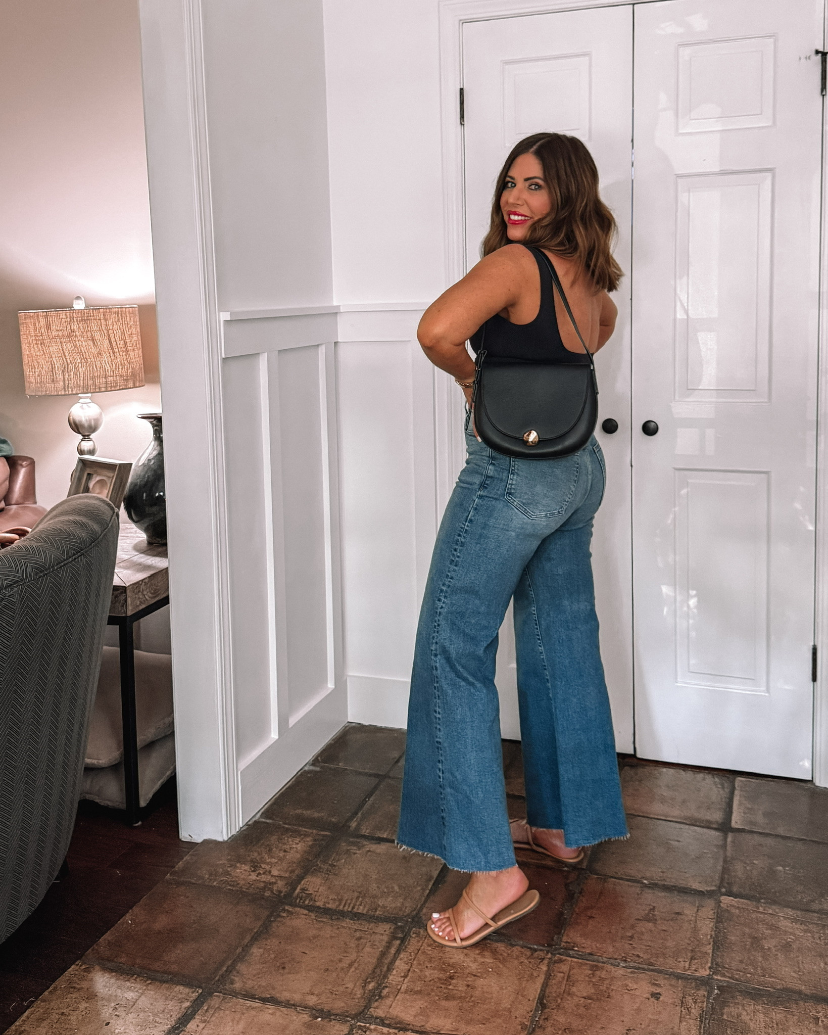 The cutest top padded open back tanks that are perfect for date night, the office and more! They come in several colors and they are on sale for $25.96. I am wearing my true size medium. You can dress them up or dress them down. They do have removable pads and they are so comfortable and flattering. 

My jeans are sold out but I did find the same pair, just a different wash, on sale for 45% off / $79.97 

Over 40 style, fall outfits women, work outfits, business casual workwear, mom style, autumn outfits, date night outfits, fall fashion hauls

#LTKSaleAlert #LTKOver40 #LTKMidsize