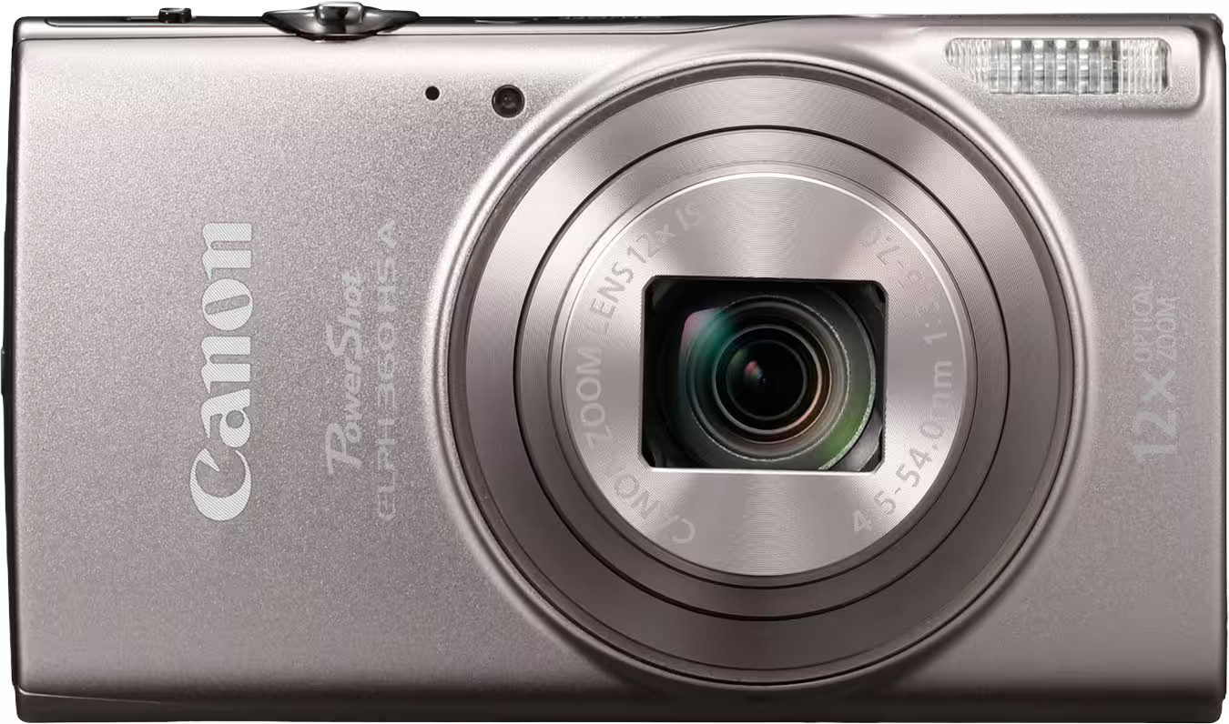 Canon - PowerShot ELPH 360 HS A Full HD Video 20.2-Megapixel Digital Camera - Silver | Best Buy U.S.
