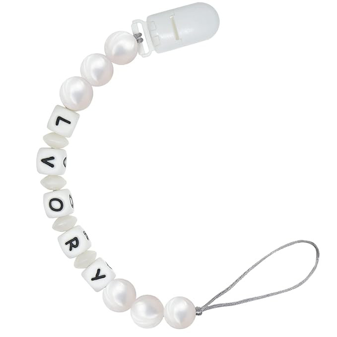 Customizable Pacifier Clip Personalized Name, Ausbay Pacifier Clip for Baby Infants, Universally ... | Amazon (US)