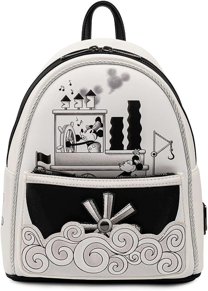 Loungefly Disney Mickey Steamboat Willie Music Cruise Womens Double Strap Shoulder Bag Purse | Amazon (US)