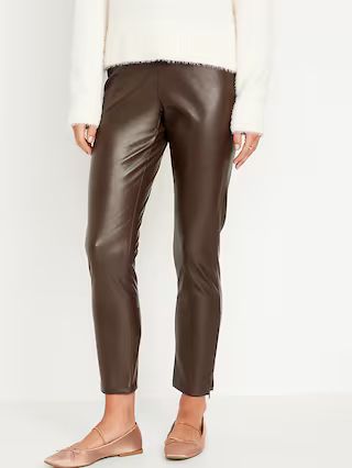 Extra High-Waisted Faux Leather Pants for Women | Old Navy (US)