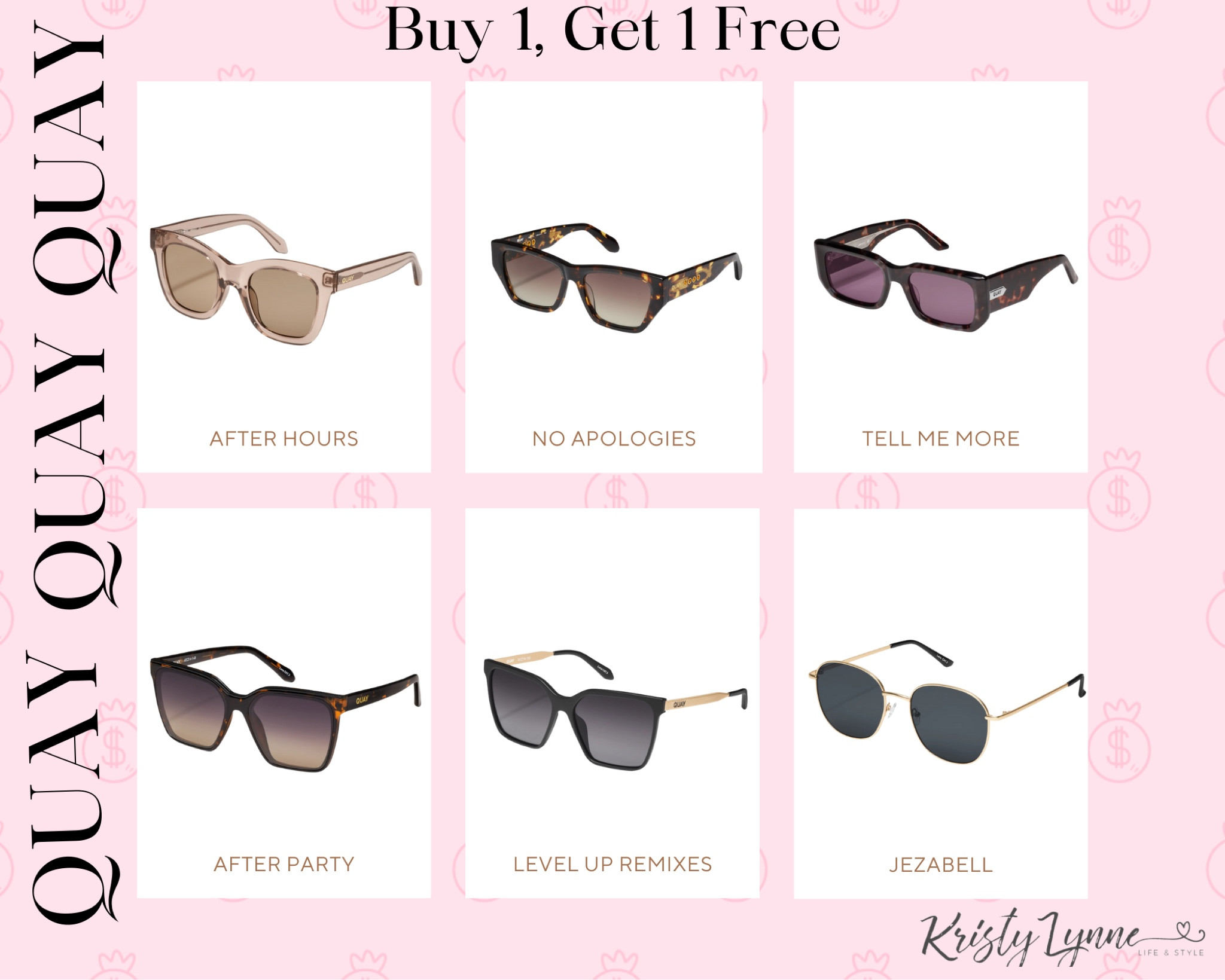 QUAY Sunglasses & Bluelight Glasses are On Sale now for both men & women styles! 

Buy 1 get 1 Free! This is my favorite time to get new styles for the fall & winter seasons! Plus they have really cute styles! 

#LTKActive #LTKSaleAlert #LTKFindsUnder100