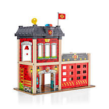 Hape Firehouse Play Set + Reviews | Crate and Barrel | Crate & Barrel