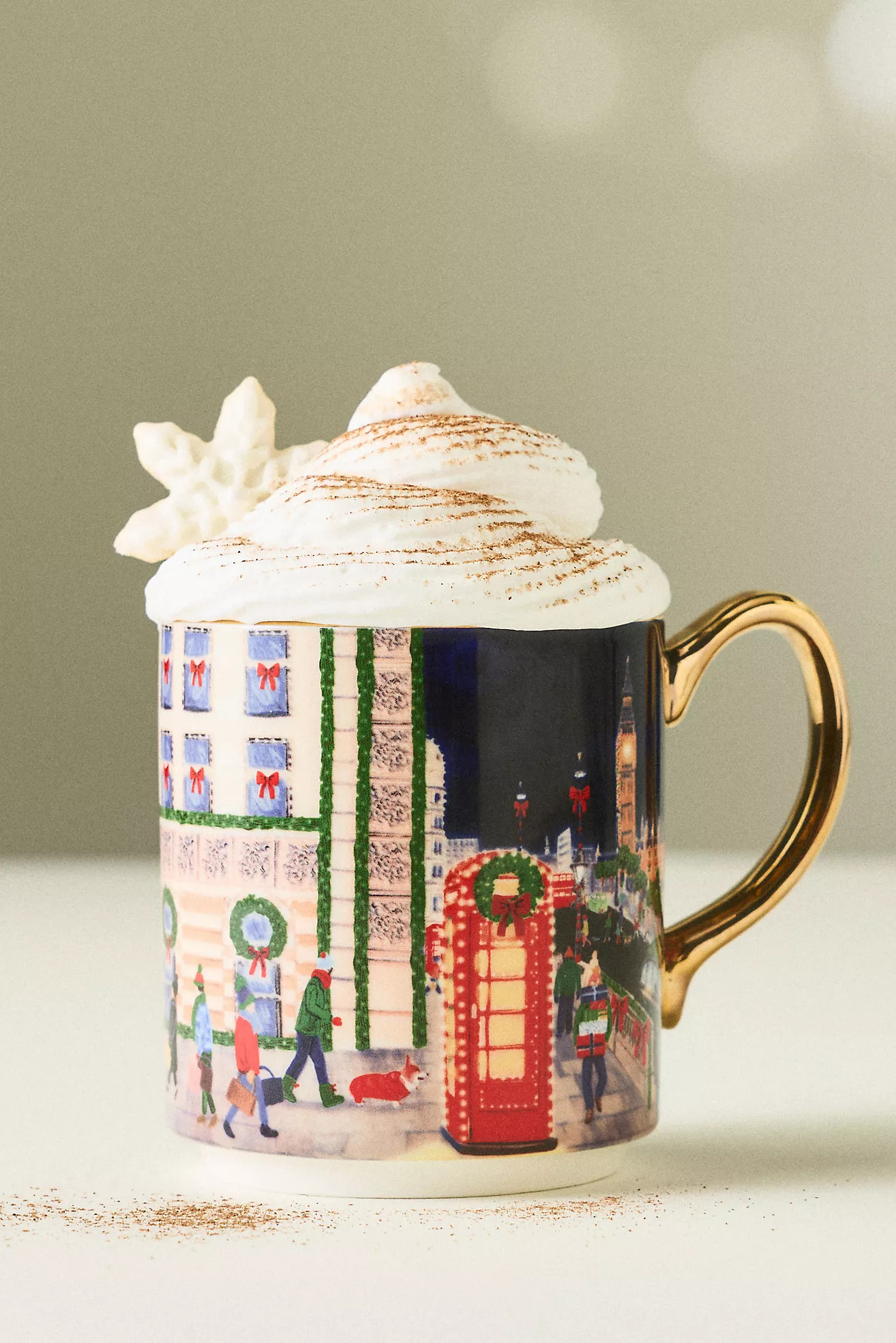 Holiday in the City Stoneware Mug | Anthropologie (UK)