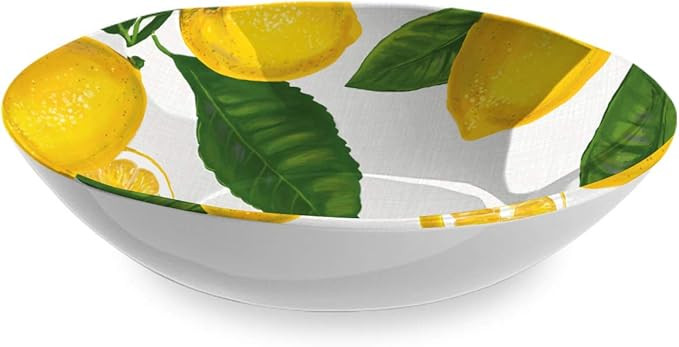 TarHong Lemon Fresh Pure Melamine Serve Bowl, 12" x 3", 112-Ounce | Amazon (US)