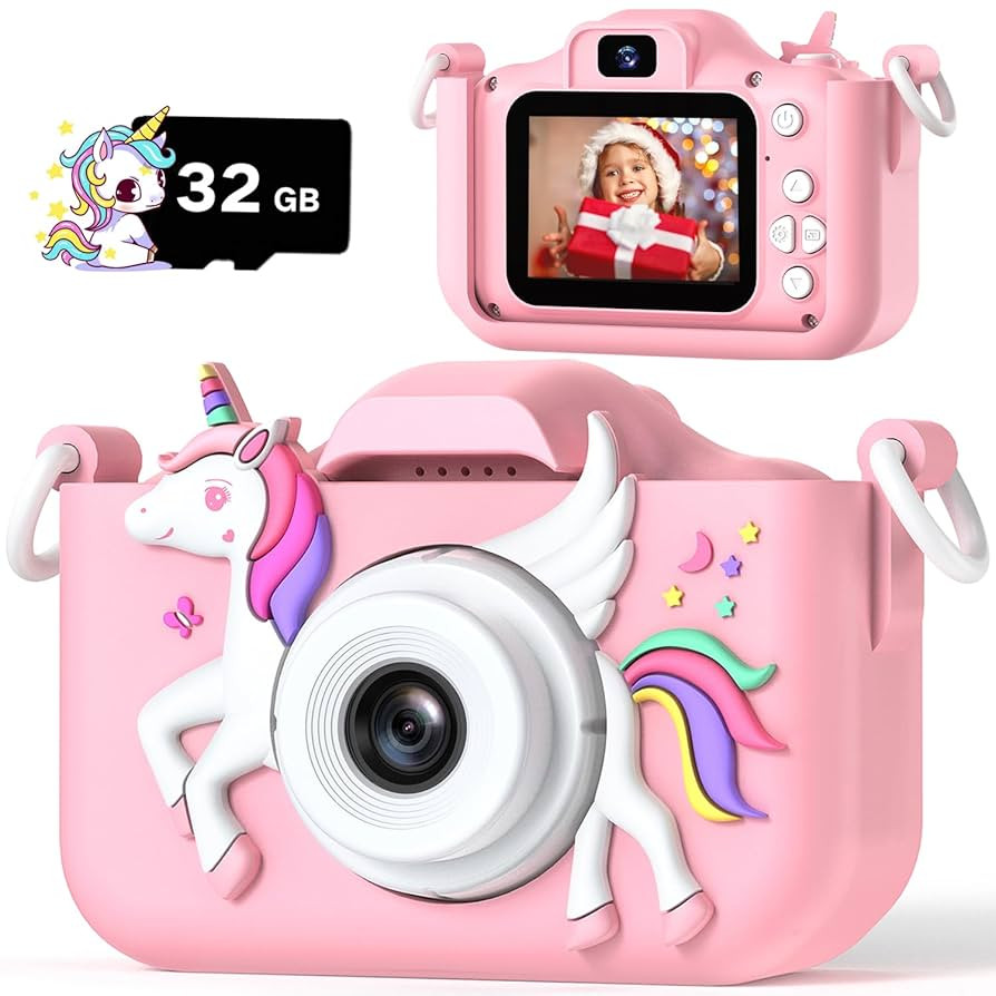 Upgrade Kids Camera for Girls, Christmas Birthday Gifts for Boys, 1080P HD Selfie Digital Video C... | Amazon (US)