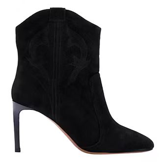 Caitlin Leather Heeled Cowboy Ankle Boots | Brown Thomas (IE)