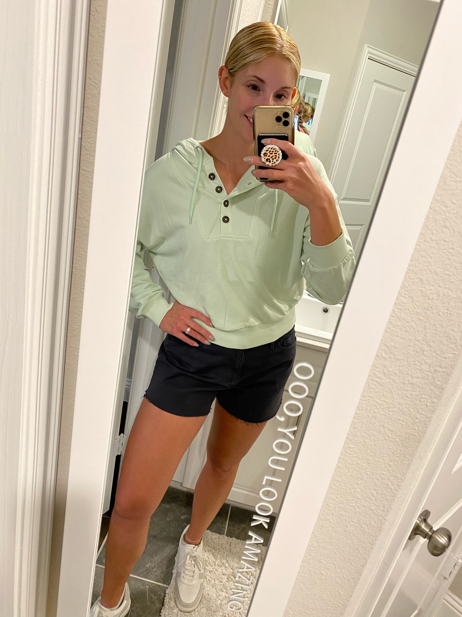 This is what a TX transition outfit looks like - shorts & a light pullover. Can’t tag the top but it’s from LIV Outdoors - so cute & comfy with a bit of a crop to it. The shorts are from target and literally can be worn spring, summer, and fall - PERFECT for transitioning outfits  

#LTKSeasonal #LTKunder50 #LTKstyletip