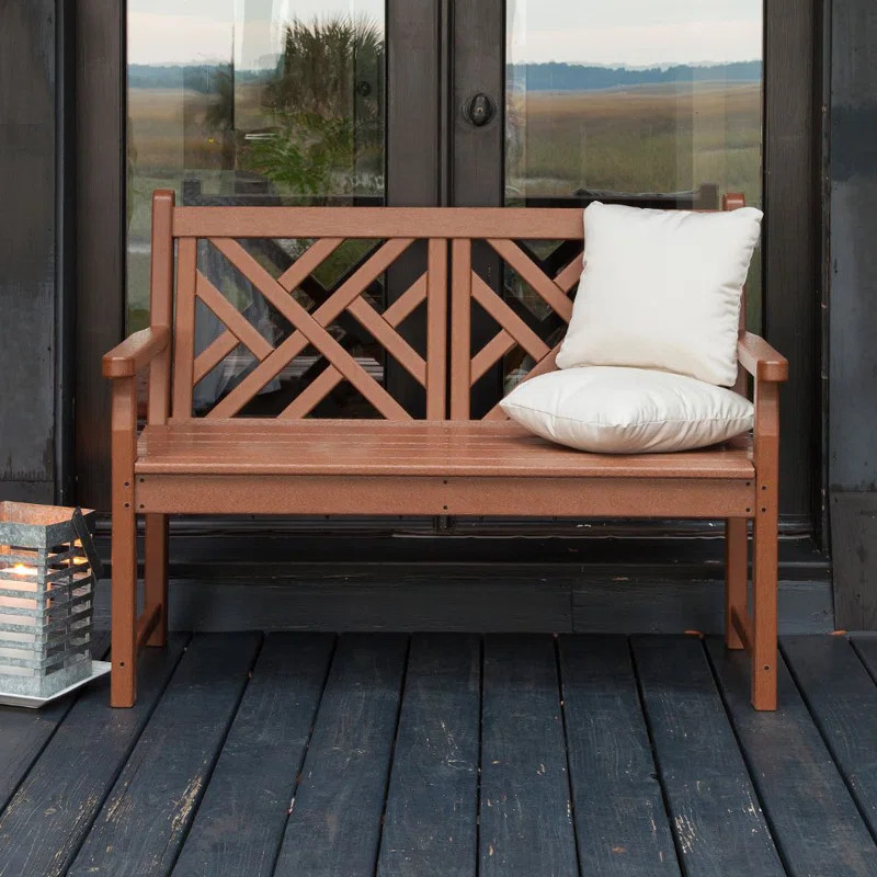 Chippendale Plastic Bench | Wayfair North America