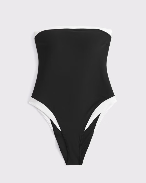 Curve Love A&F Marina One-Piece Swimsuit | Abercrombie & Fitch (US)