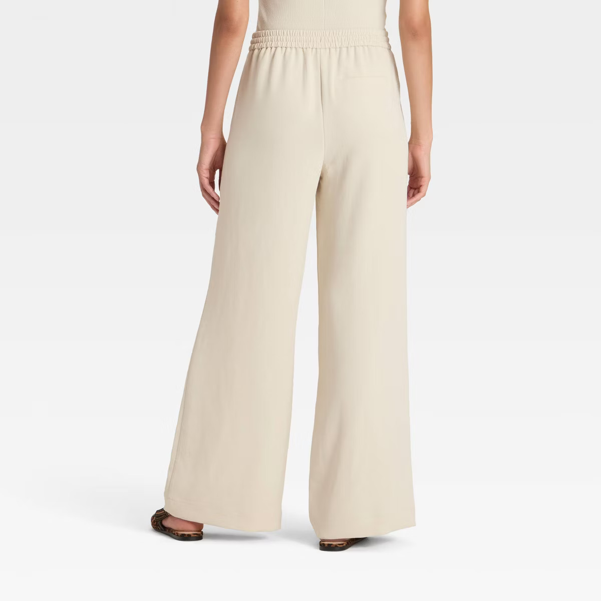 Women's Wide Leg Signature Crepe Pull-On Pants - A New Day™ | Target