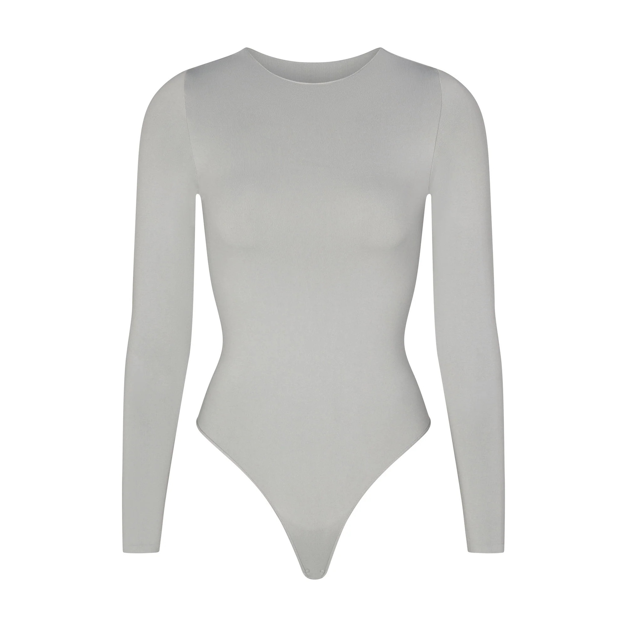 ESSENTIAL CREW NECK LONG SLEEVE BODYSUIT | SKIMS (US)