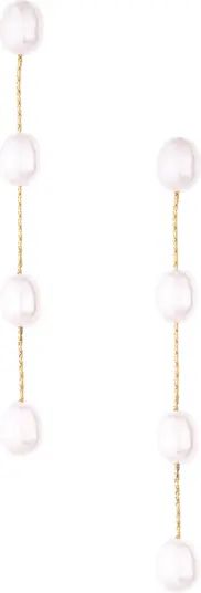 Imitation Pearl Linear Drop Earrings | Nordstrom Rack