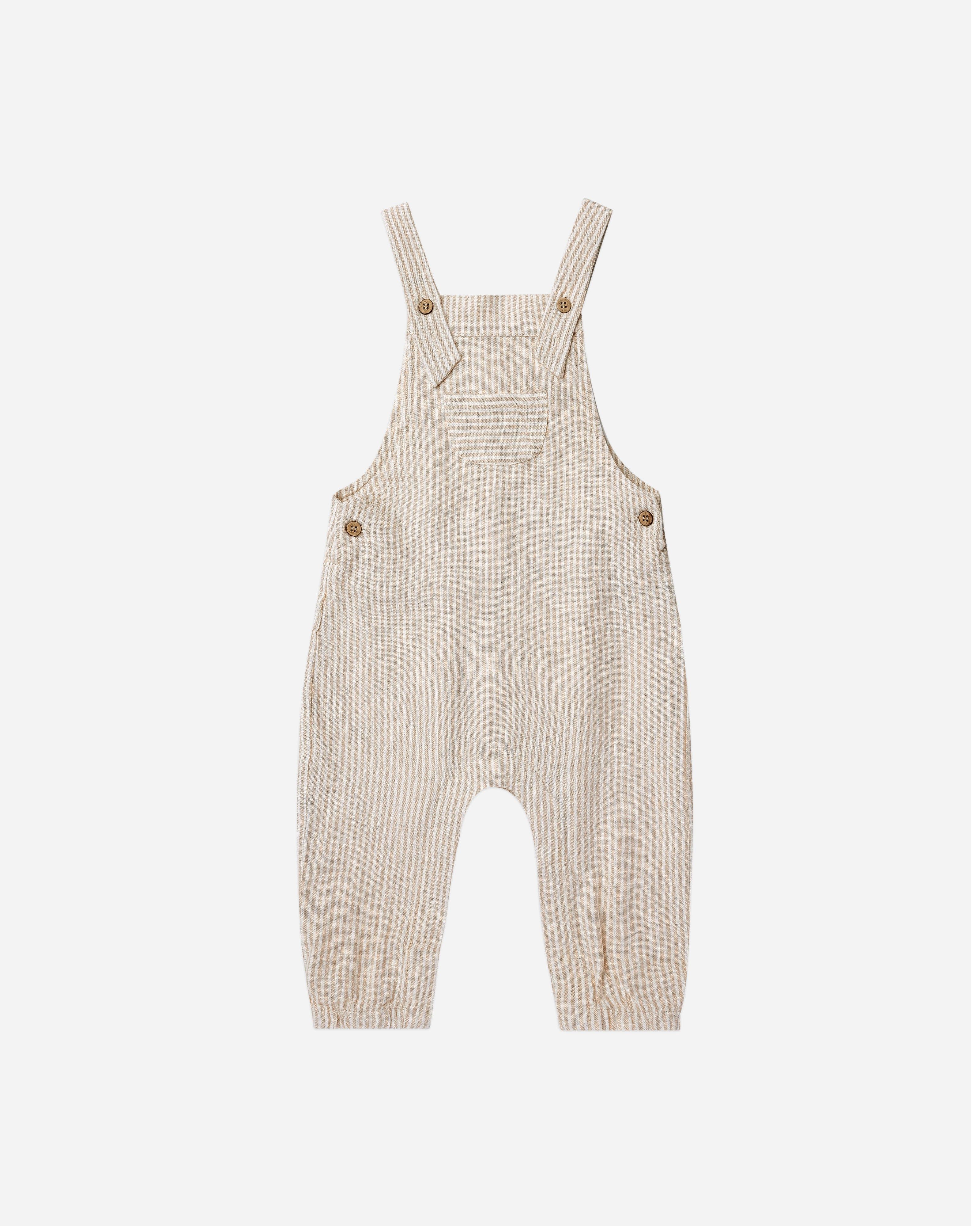 Baby Overalls || Sand Stripe | Rylee + Cru