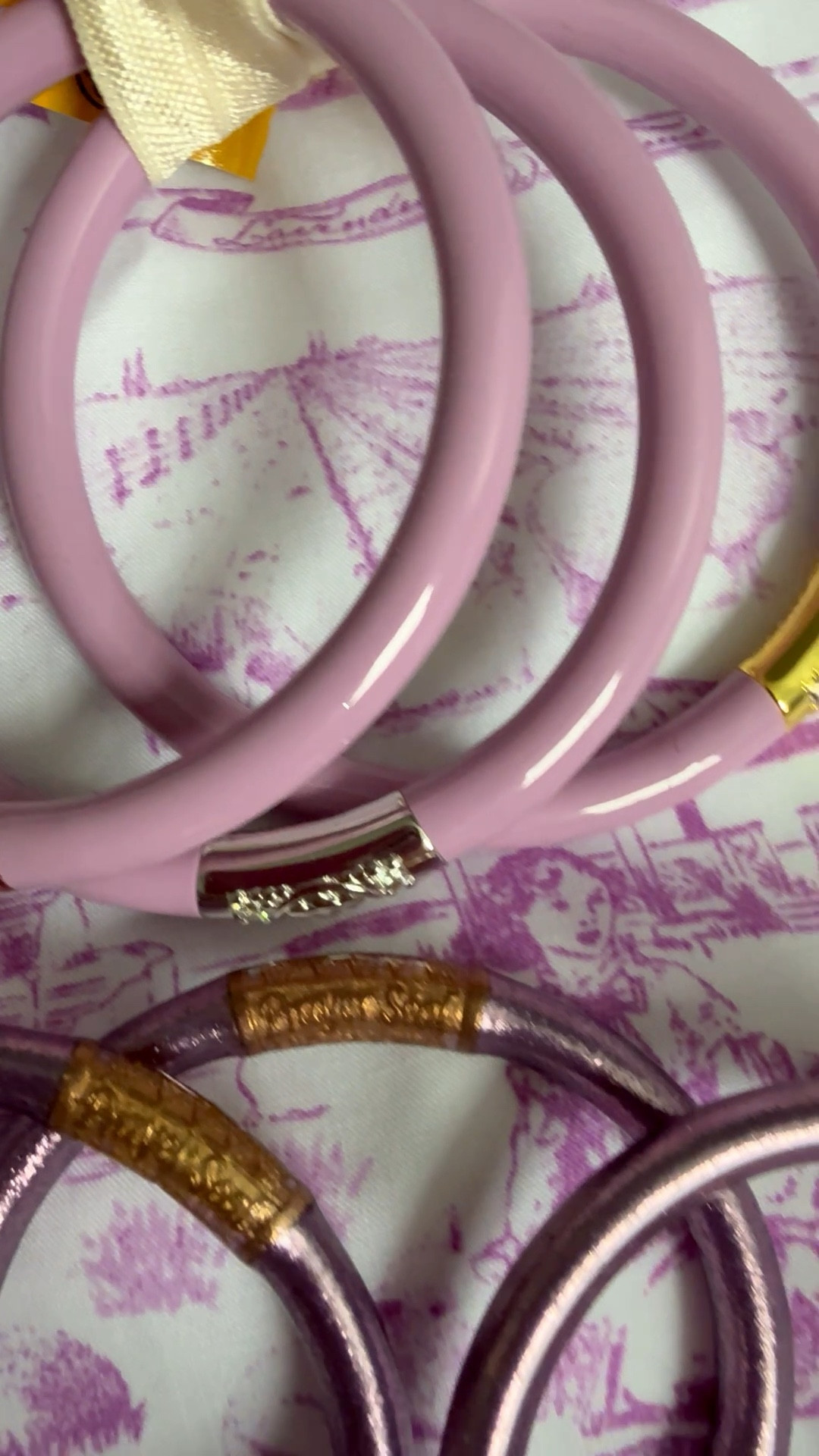 Easter gift ideas! New lovely lilac and lavender all weather bangles from Budha Girl! My daughter and I love matching in these! They are lightweight, comfortable, quiet, and waterproof! Think happy thoughts and good intentions each time you put one on! 

#LTKBaby #LTKmomlife #LTKKids