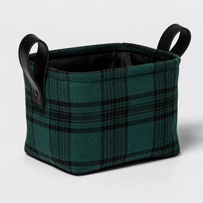 Pattern Holiday Basket Green - Threshold™ | Target