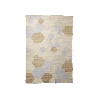 8 ft. x 10 ft. Blue, Gray, Ivory Abstract Washable Area Rug | The Home Depot