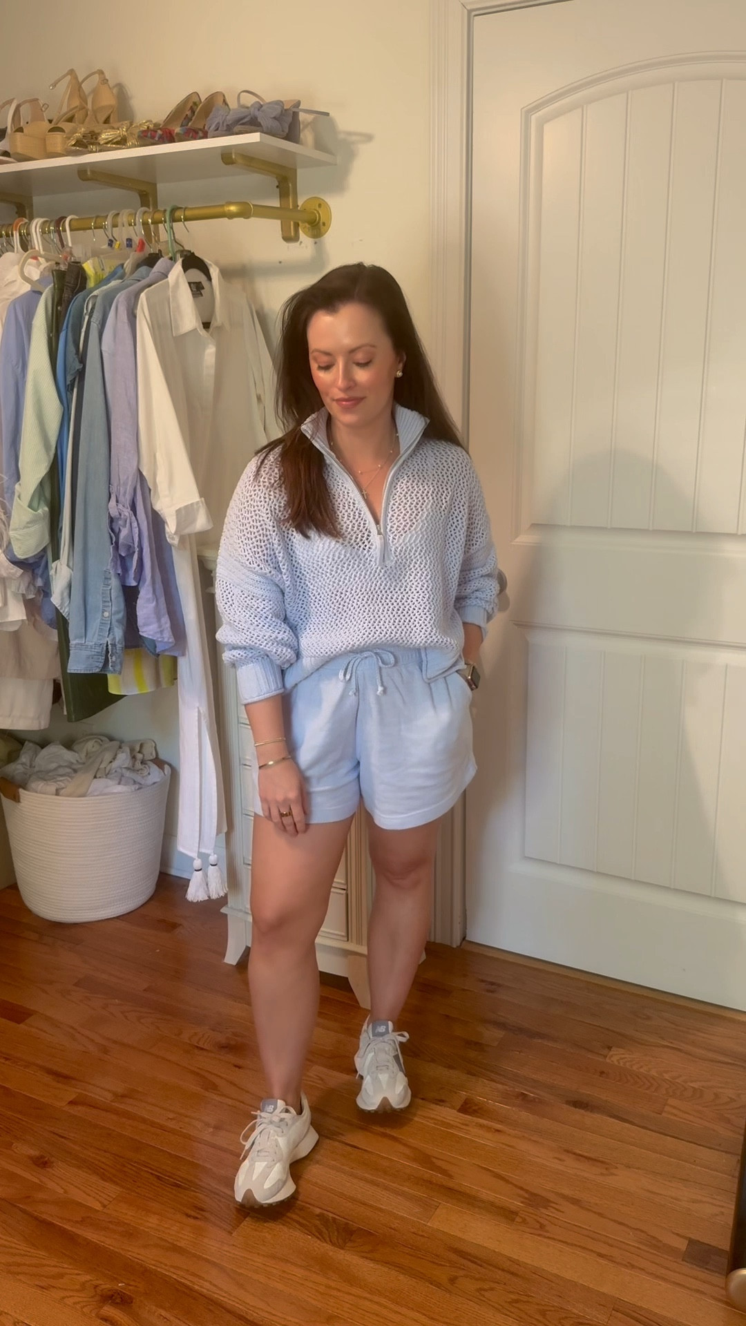Your new uniform + go-to matching set for spring & summer! This adorable light blue sweater and short set from Aerie is perfect for running around town, vacay, keeping up with kids, lunch with the girls and all while looking comfy + cute + on budget !

Wearing a Small in both 

#LTKSeasonal #LTKFindsUnder100 #LTKFindsUnder50