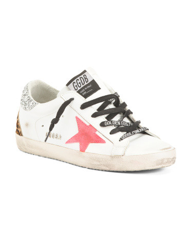 Made In Italy Leather Logo Sneakers | TJ Maxx