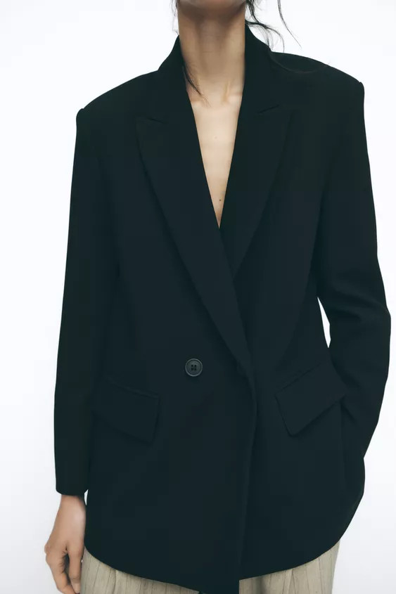 OVERSIZE DOUBLE-BREASTED BLAZER | Zara UK