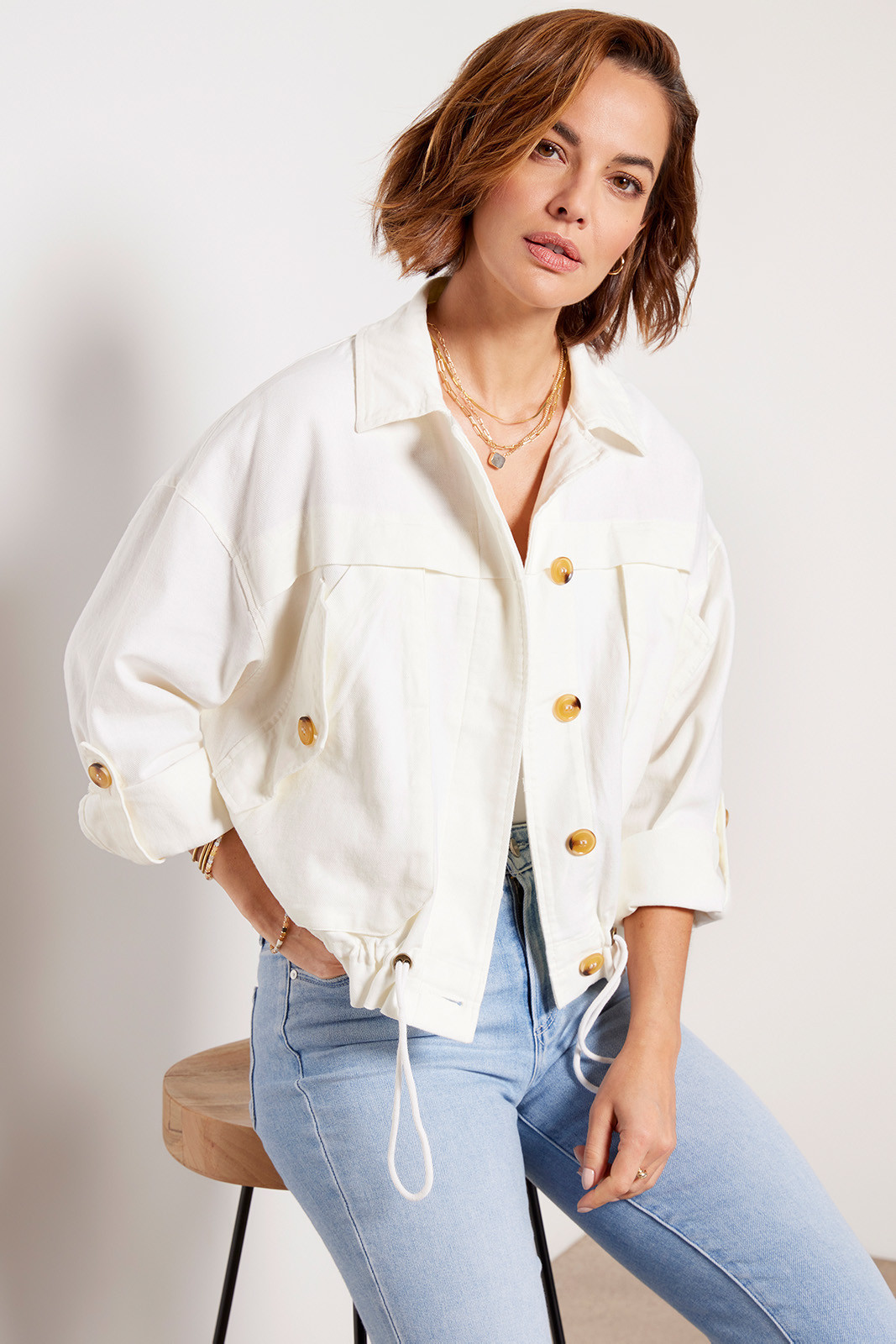 Great Catch Linen Utility Jacket | Evereve