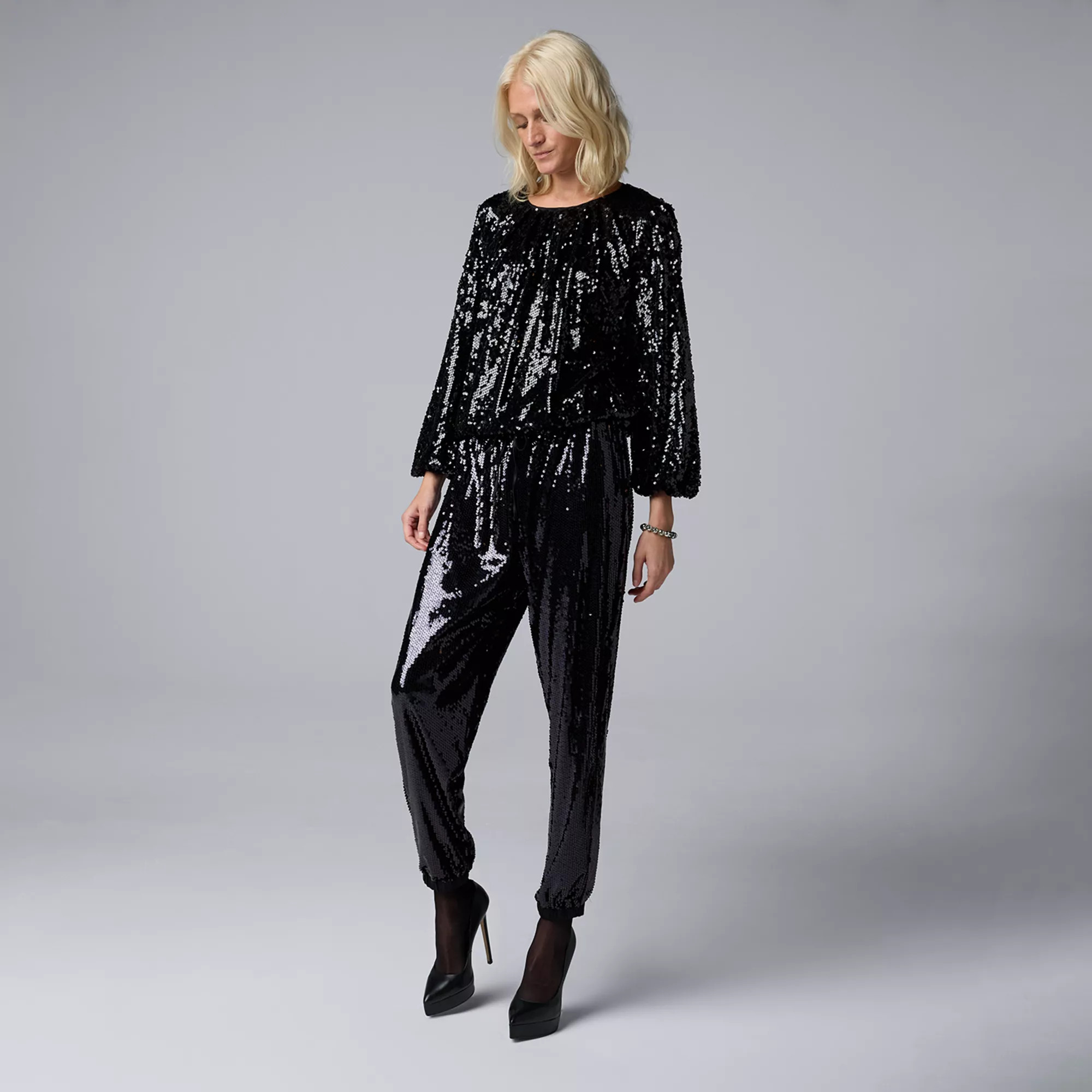 Women's Simply Vera Vera Wang Sequin Blouse | Kohl's