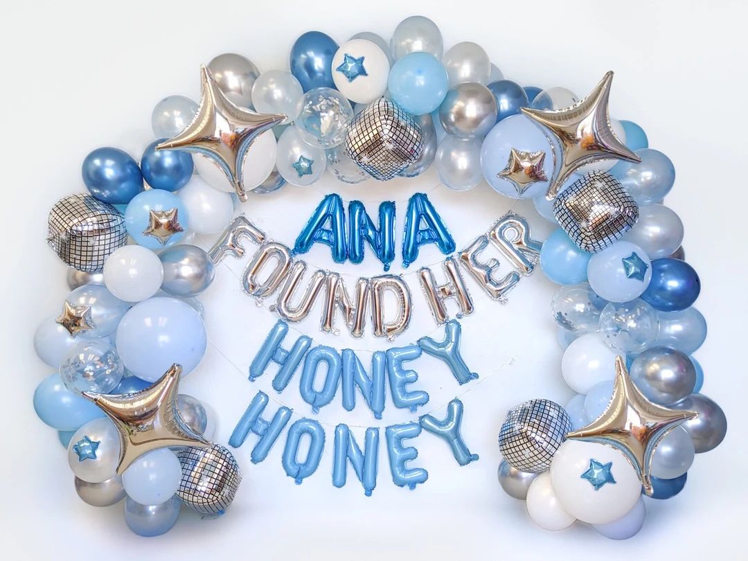 Mamma Mia Bachelorette Party Balloon Garland Decorations Blue Last Disco Bachelorette Party Decor... | Etsy (US)