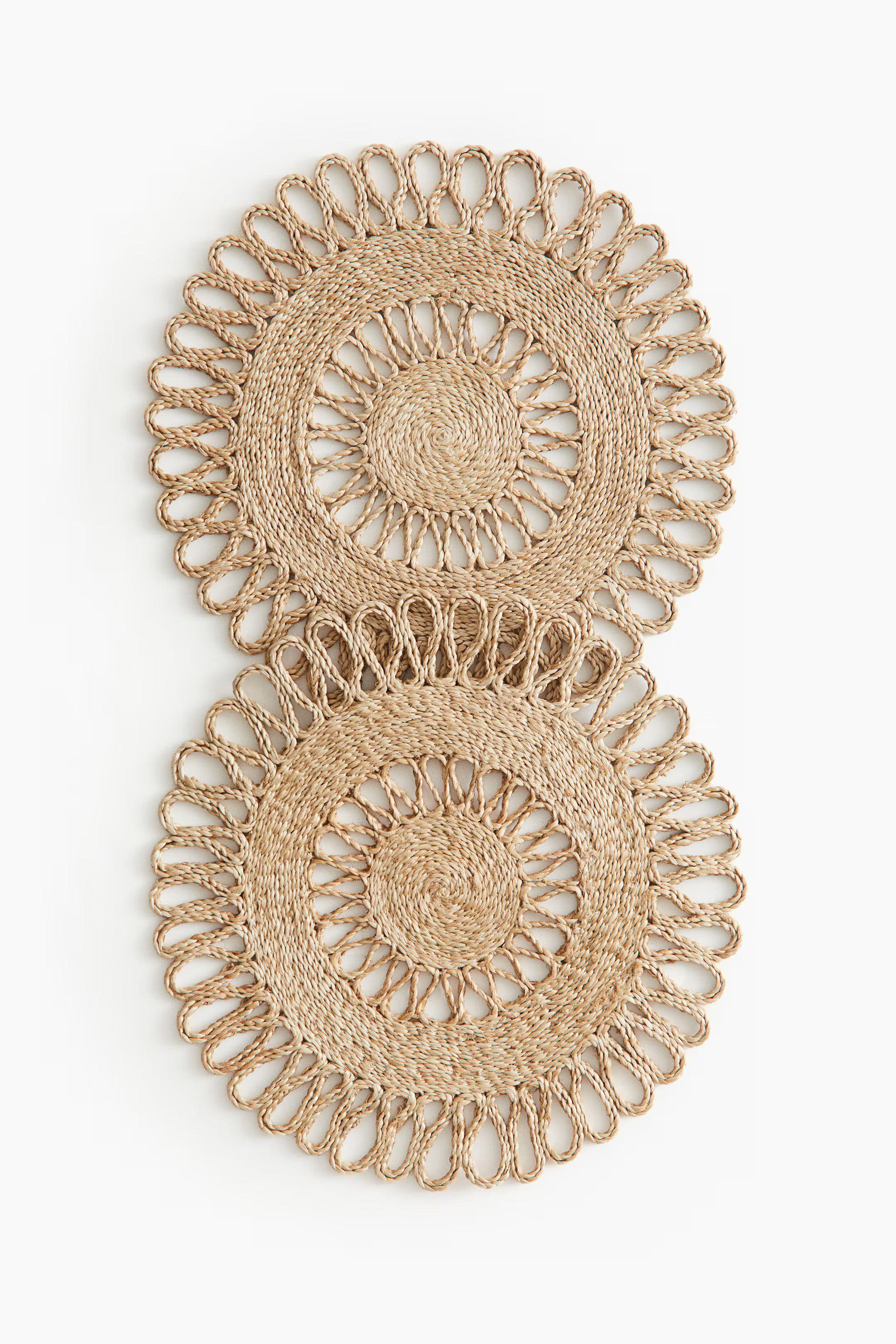 2-pack Jute Placemats - Beige - Home All | H&M US | H&M (US + CA)