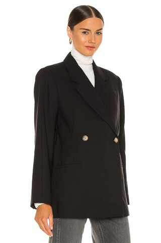 ANINE BING Kaia Blazer in Black from Revolve.com | Revolve Clothing (Global)