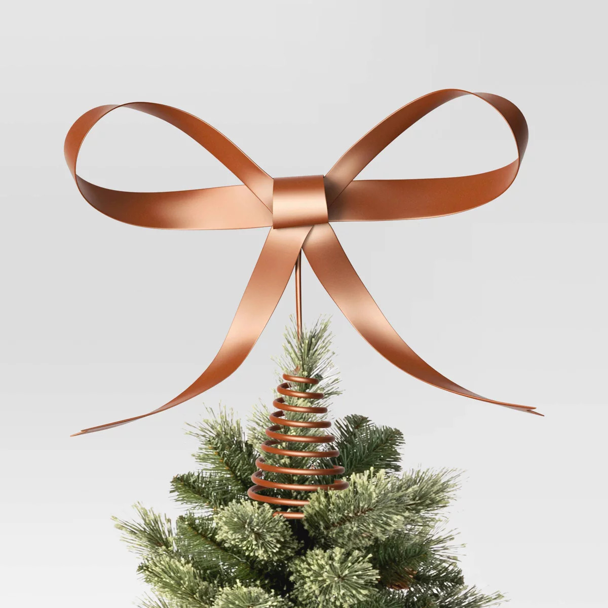 8.6" Metal Bow Christmas Tree Topper Bronze - Wondershop™ | Target