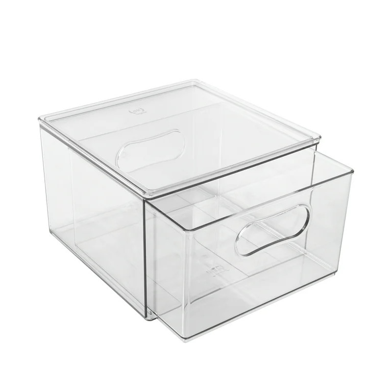 The Home Edit Large Drawer, Pack of 2, Clear Plastic Storage Bin | Walmart (US)