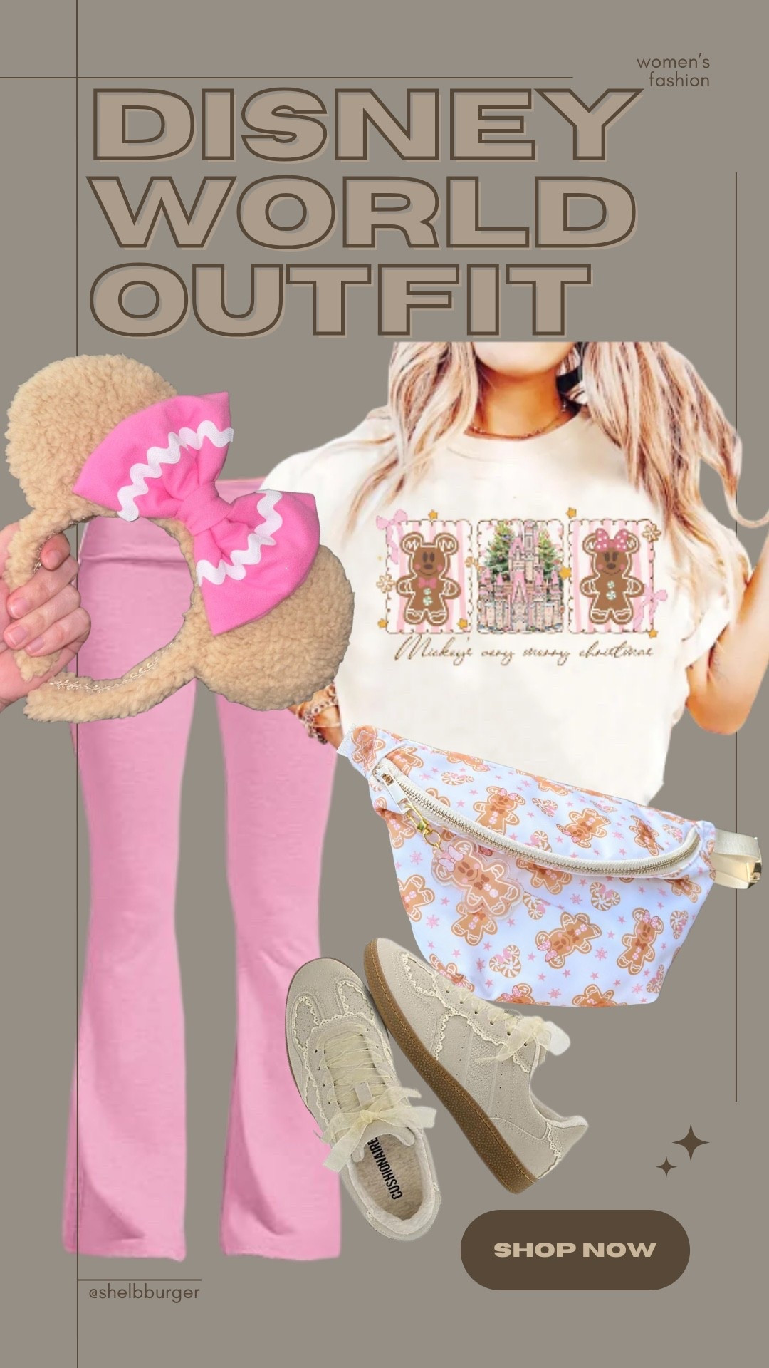 Women’s Disney World Mickey and Minnie Mouse pink gingerbread Christmas outfit 
Mickey’s Very Merry Christmas outfit Magic Kingdom Christmas outfitt

#LTKSaleAlert #LTKTravel #LTKHoliday